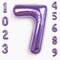 40-Inch Purple Number 7 Balloon – Foil Mylar Large 7 for Boys or Girls Birthday, Anniversary & Party Decorations (Purple) 5 x 5 x 0.7 inches
